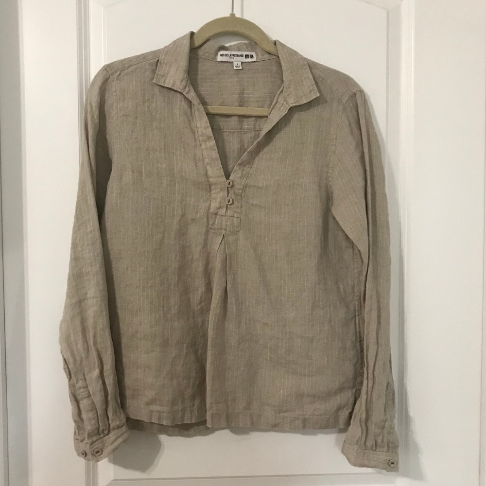 Uniqlo x Ines de la Fressange striped linen top